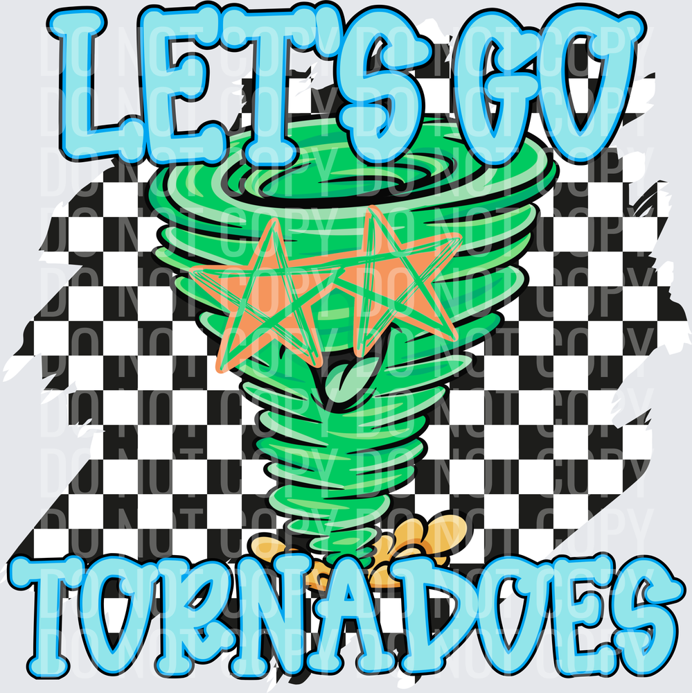 Let’s go tornadoes checkered