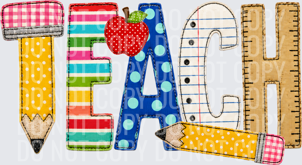 TEACH FAUX EMBROIDERY