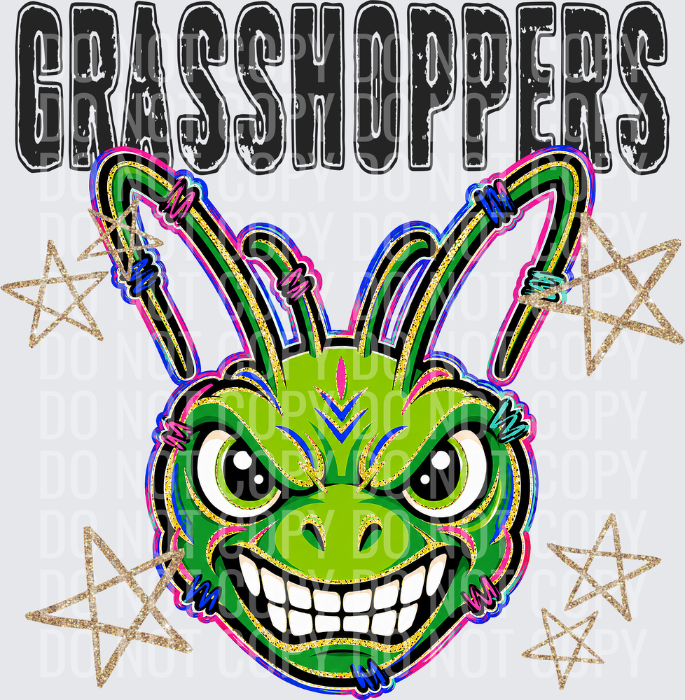 KayndiDesigns 08.26 Grunge Varsity Grasshoppers