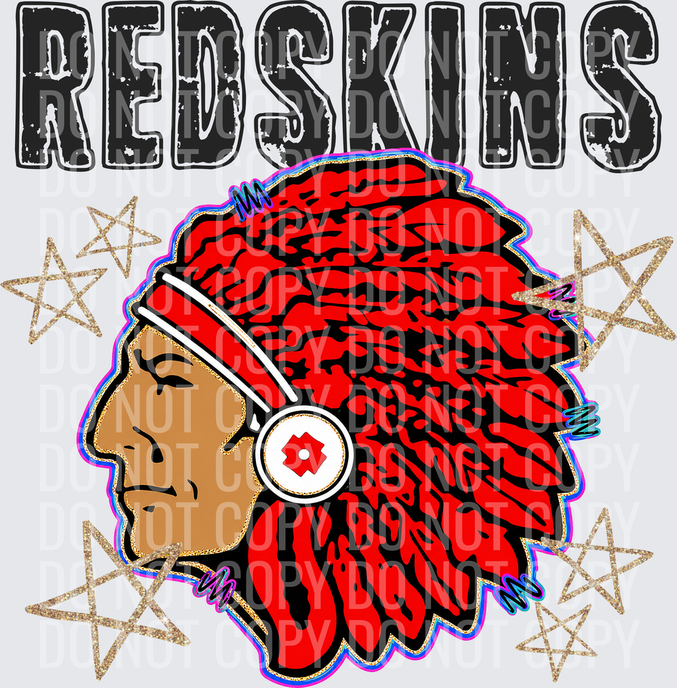 KayndiDesigns 08.26 Grunge Varsity Redskins