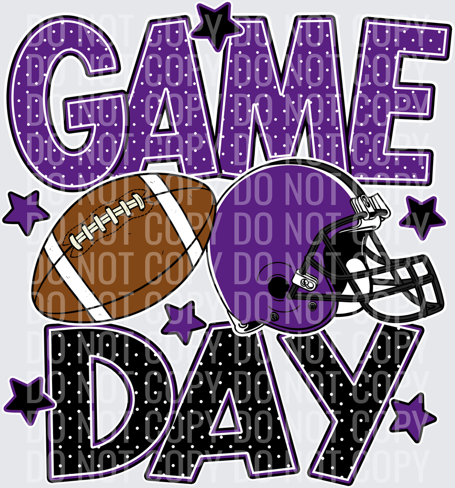 Purple Black Game Day