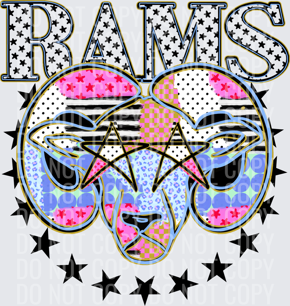 KayndiDesigns 09.26 Patchwork Varisty Stars Rams 4