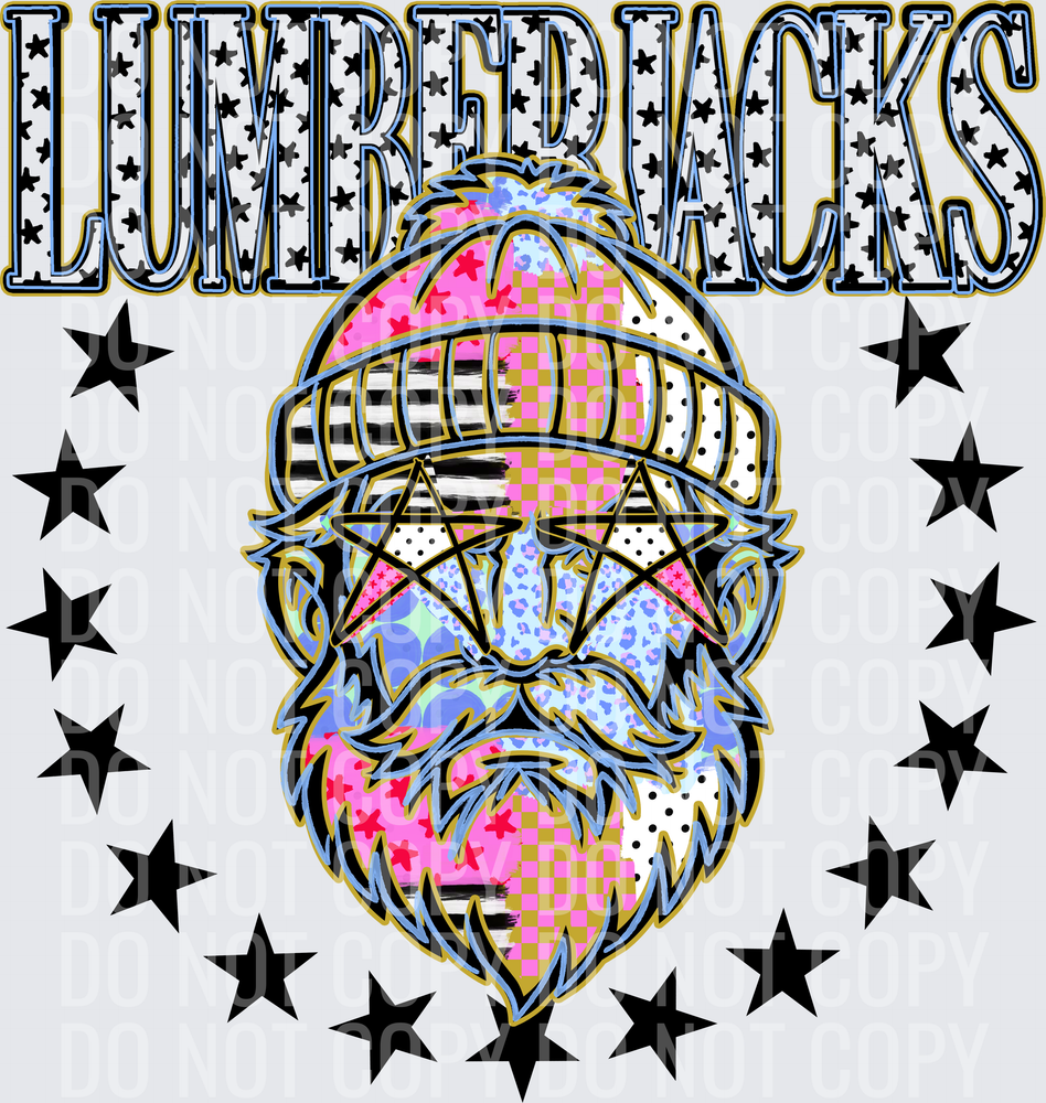 KayndiDesigns 09.26 Patchwork Varisty Stars Lumberjacks