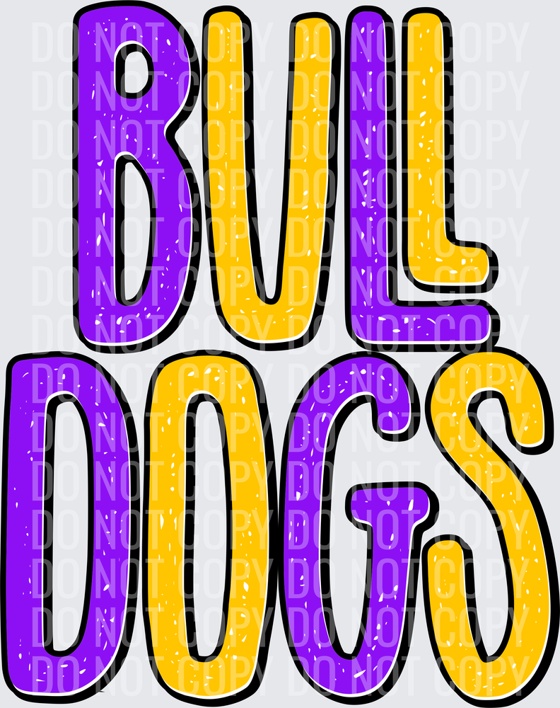 BulldogsStackedPurpleYellowGold