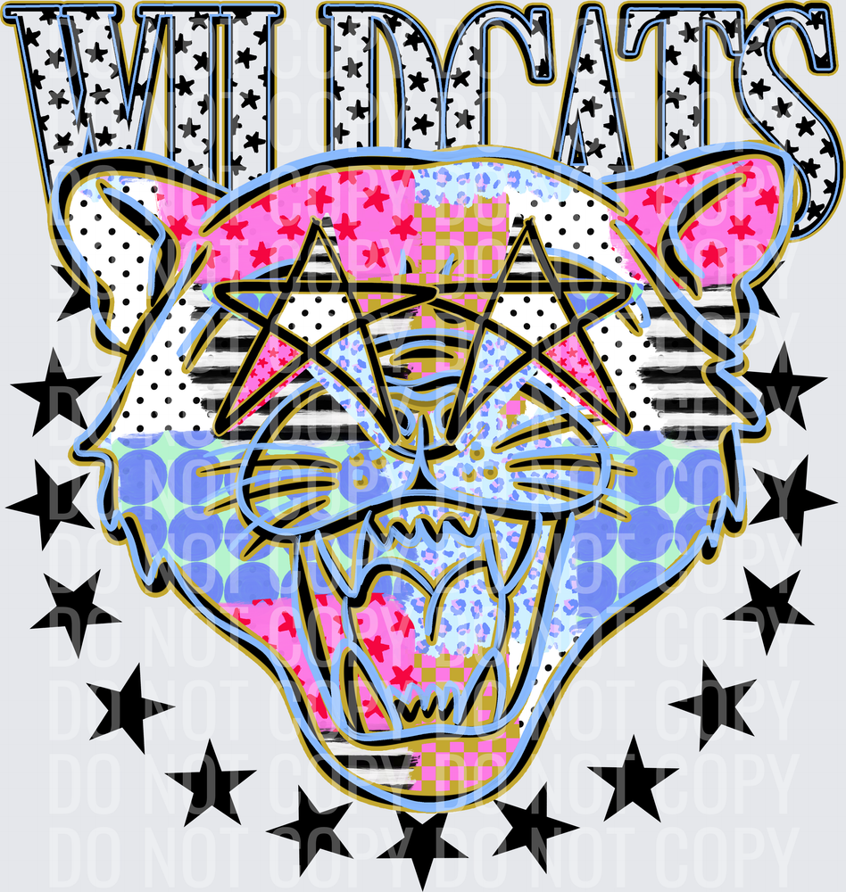 KayndiDesigns 09.26 Patchwork Varisty Stars Wildcats 3