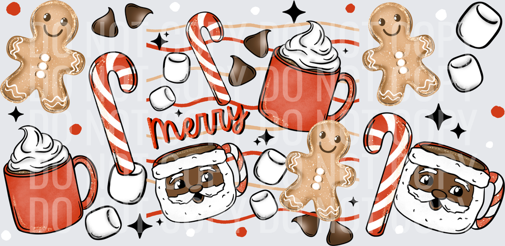 Merry dark skin 16oz wrap