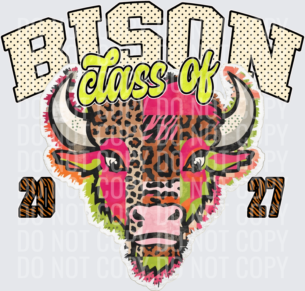 KayndiDesigns 10.26 Class of 2027 Bright Bison