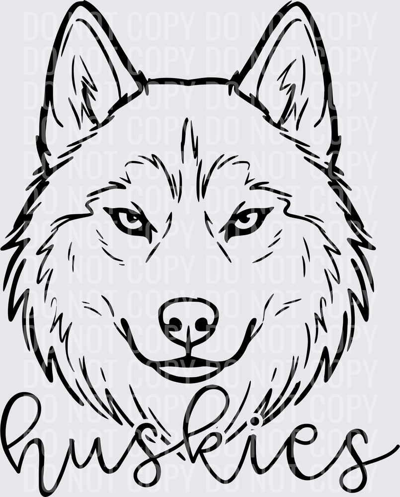 HUSKIES BLACK 300DPI