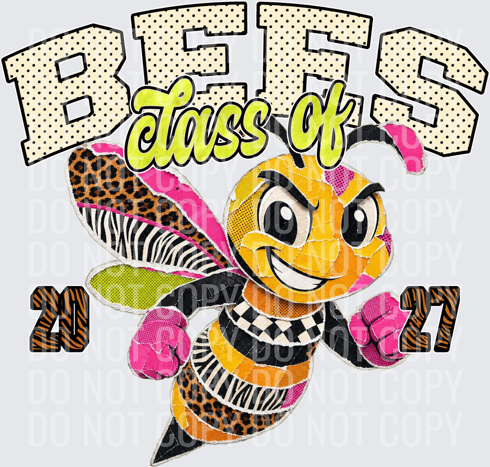 KayndiDesigns 10.26 Class of 2027 Bright Bees