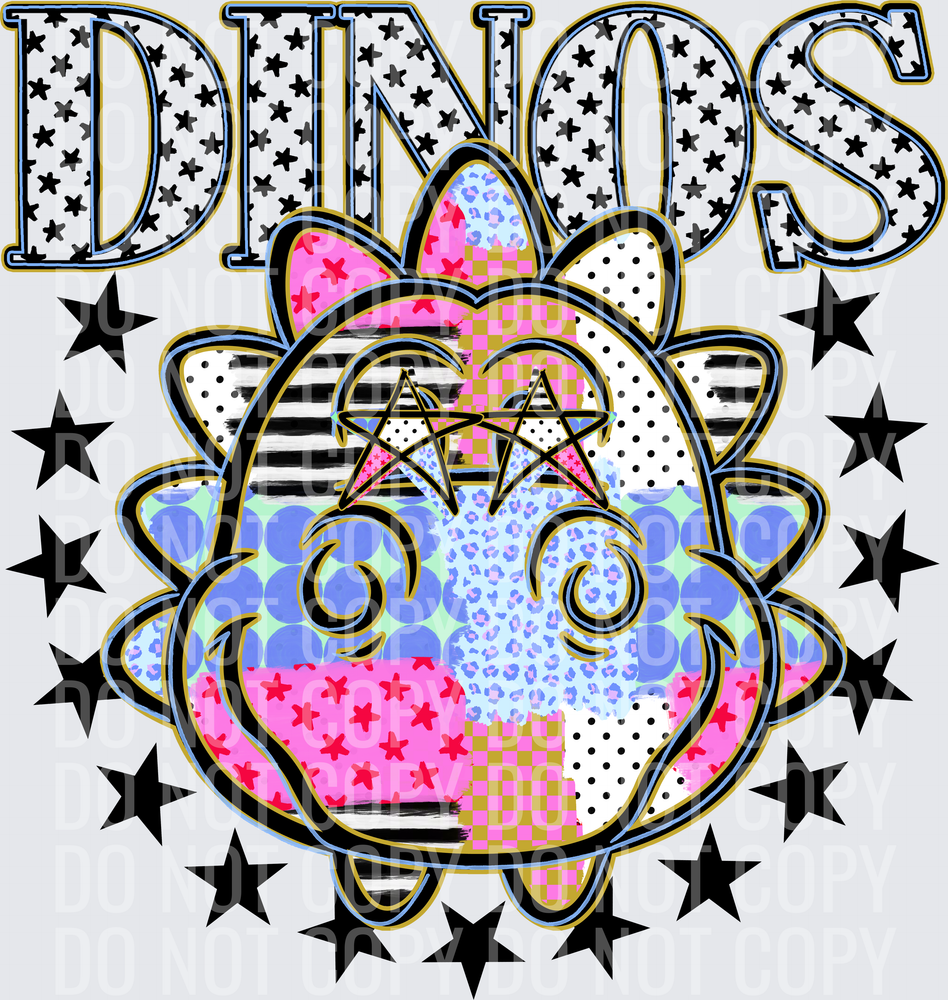 KayndiDesigns 09.26 Patchwork Varisty Stars Dinos 2