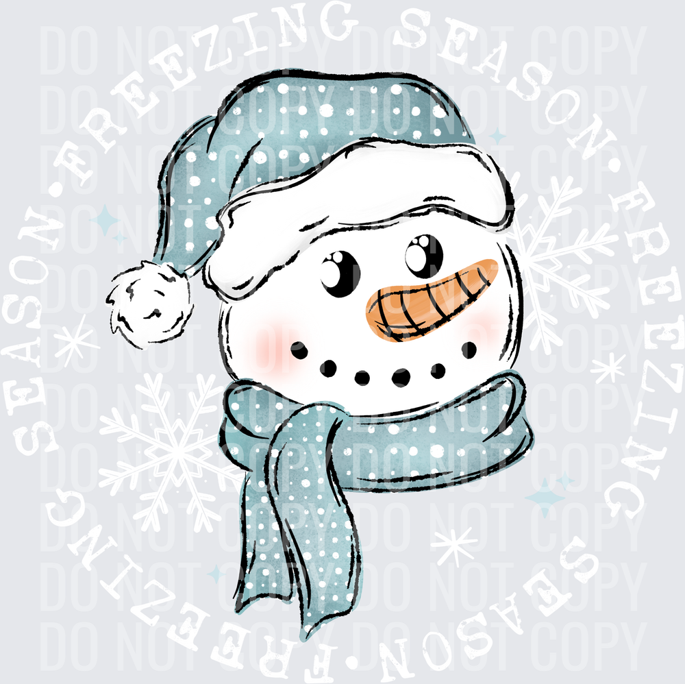 Freezing_Season_Snowman_Circle_White
