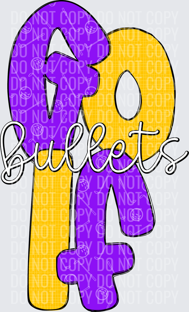 BulletsPurpleYellowGold-Golf