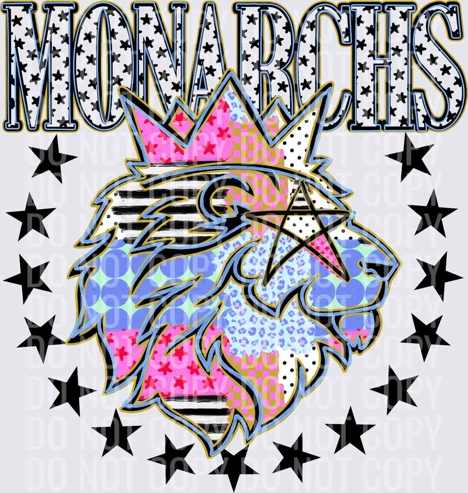 KayndiDesigns 09.26 Patchwork Varisty Stars Monarchs