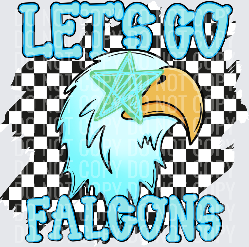 Let’s go Falcons checkered