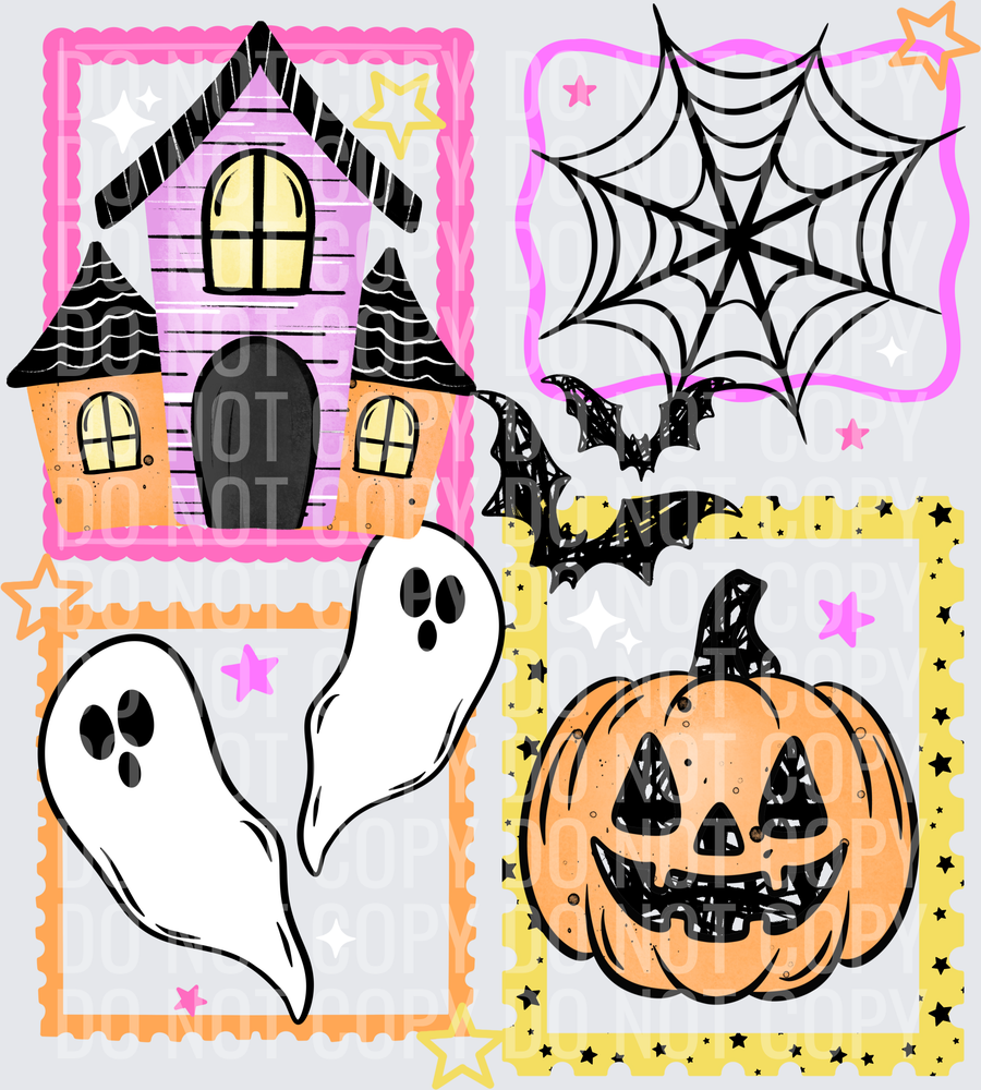 Haunted House Stamps