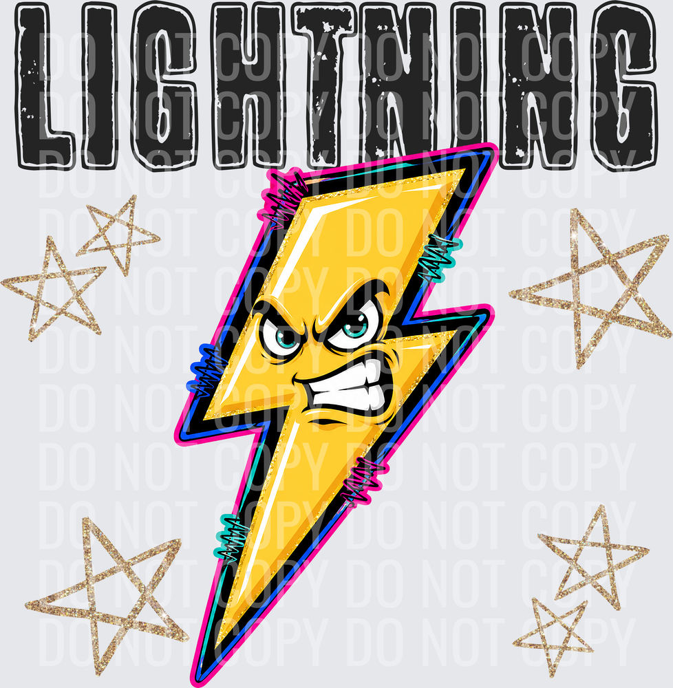 KayndiDesigns 08.26 Grunge Varsity Lightning