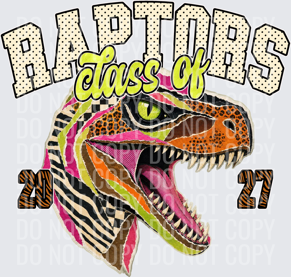 KayndiDesigns 10.26 Class of 2027 Bright Raptors