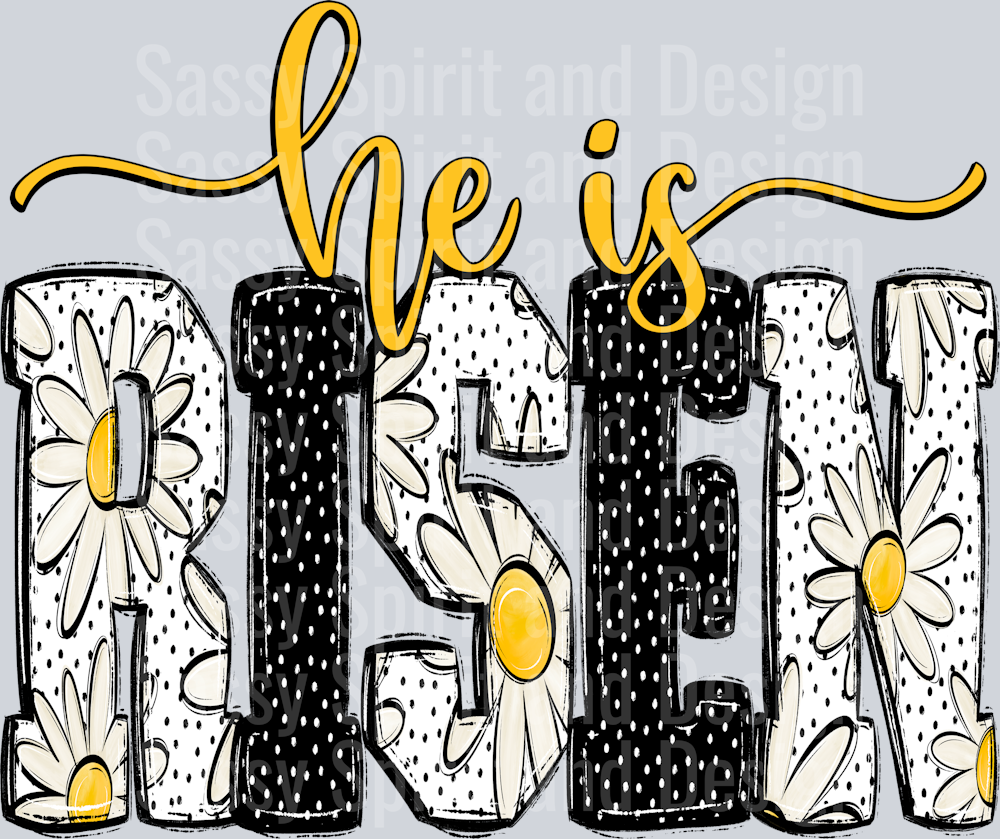 He Is Risen Daisy Floral
