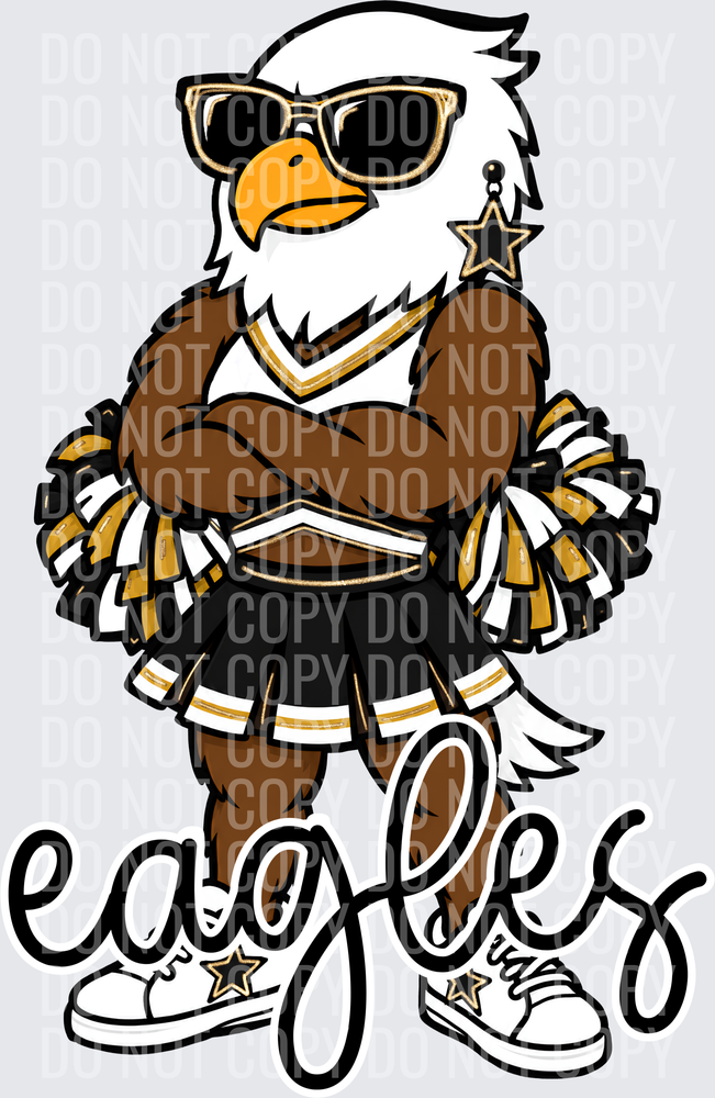 Eagles Cheer Black Gold