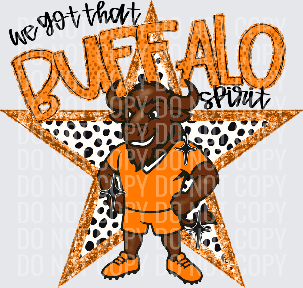 KayndiDesigns 09.26 We Got That Spirit Buffalo Orange