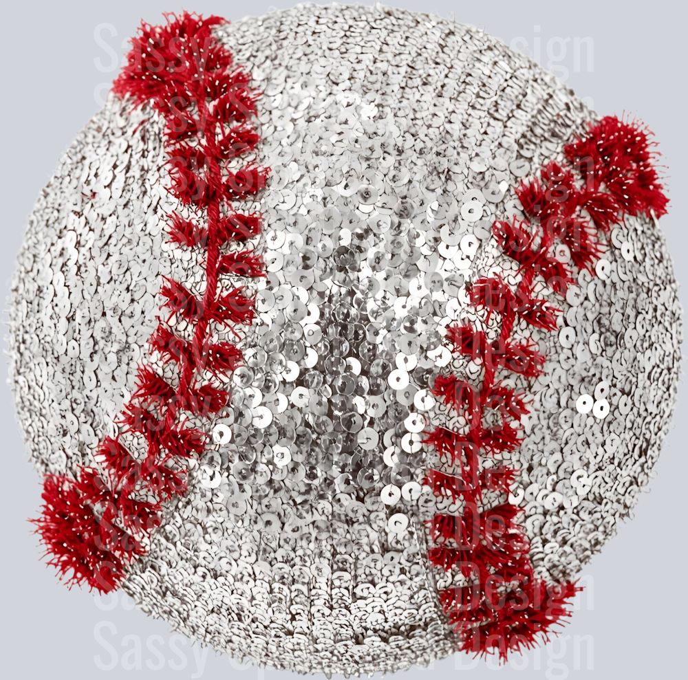 BASEBALL FAUX SEQUINS