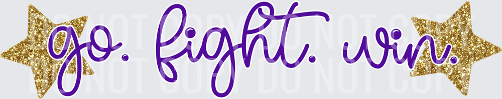Go Fight Win Purple Gold