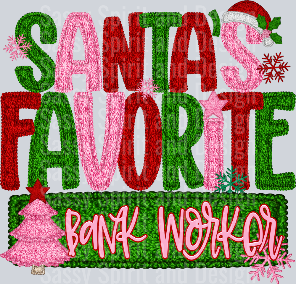 SANTAS FAVORITE Bank Worker