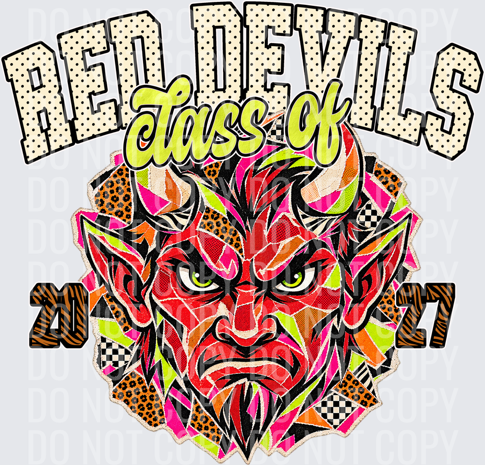KayndiDesigns 10.26 Class of 2027 Bright Red Devils 2