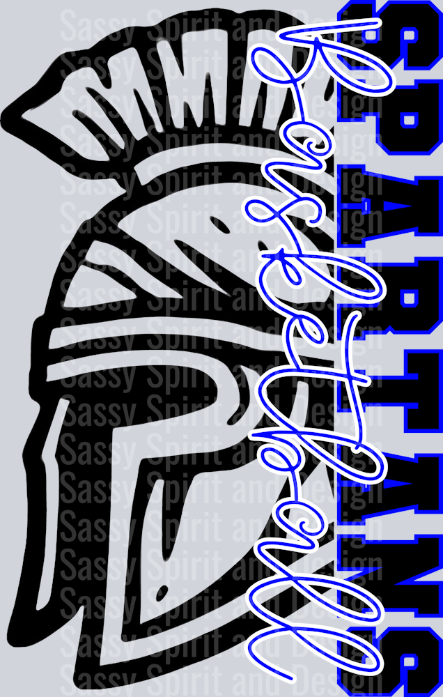SPARTANS BASKETBALL SPLIT FACE
