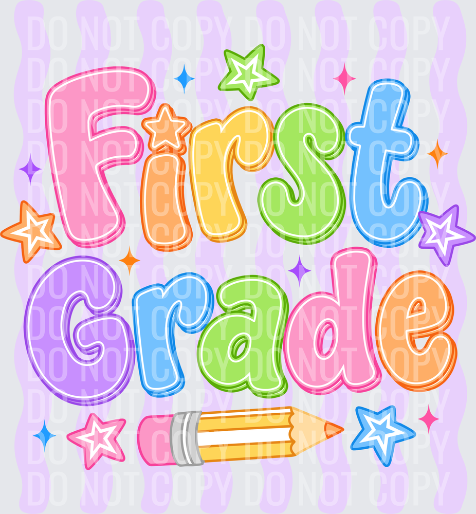 Purple Wavy First Grade