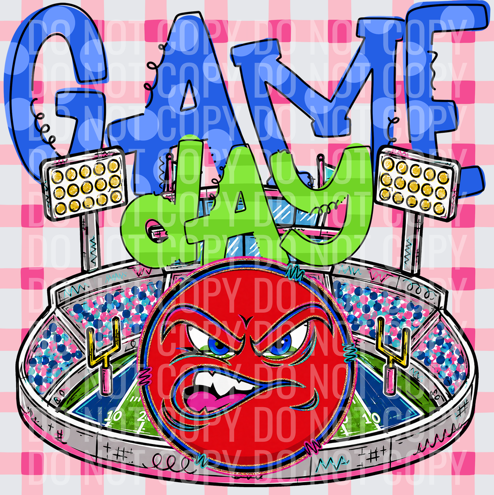 KayndiDesigns 08.26 Game Day Stadium Polka Dots