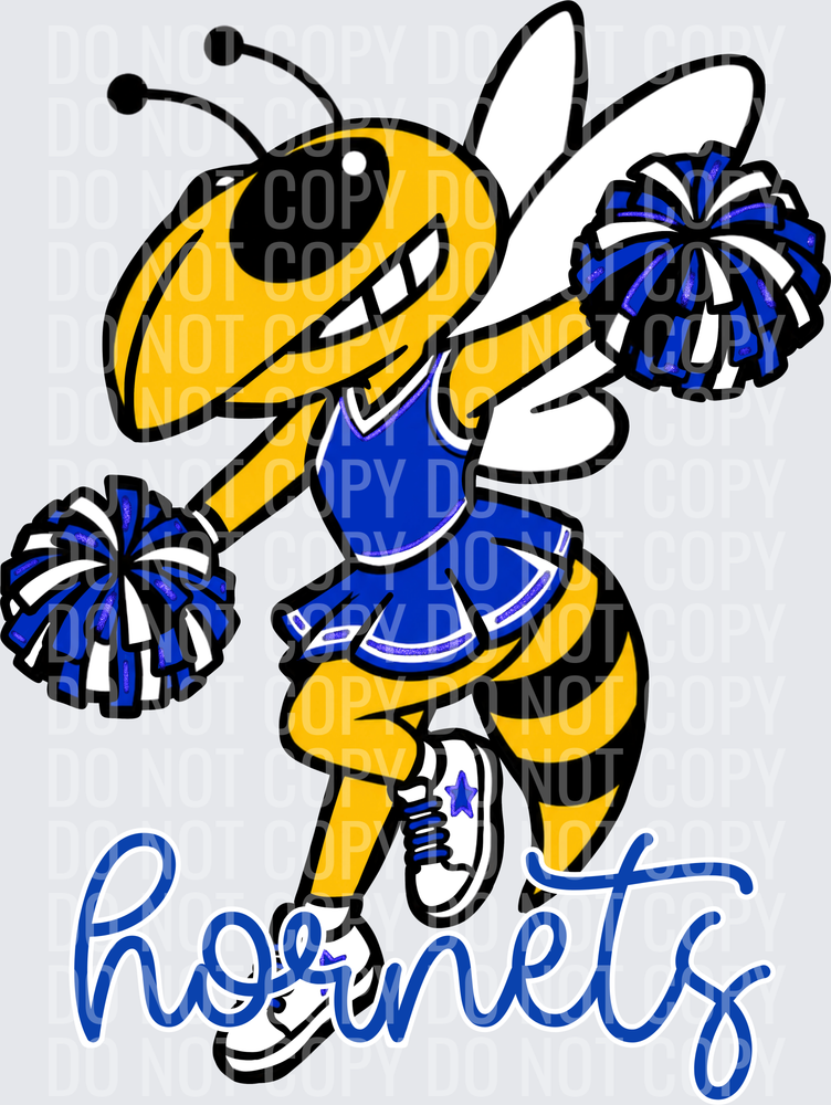Hornets Cheer Blue White Blk