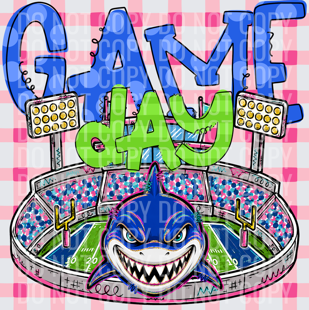 KayndiDesigns 08.26 Game Day Stadium Sharks