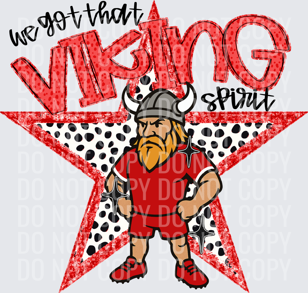KayndiDesigns 09.26 We Got That Spirit Viking Red