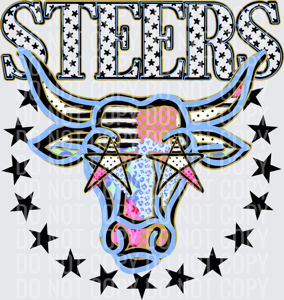 KayndiDesigns 09.26 Patchwork Varisty Stars Steers