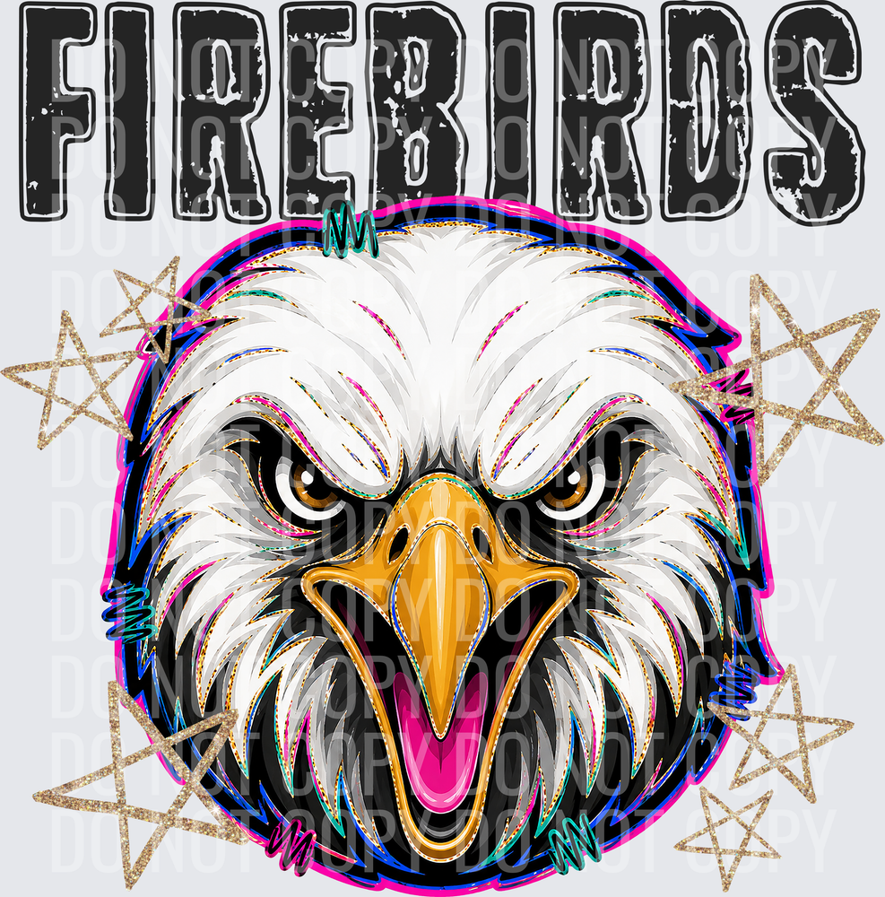 KayndiDesigns 08.26 Grunge Varsity Firebirds