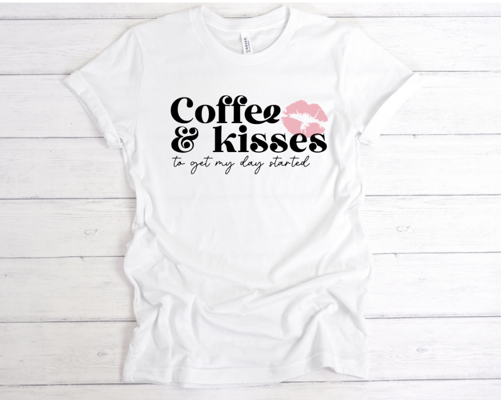 DTF Transfer - Coffee and Kisses
